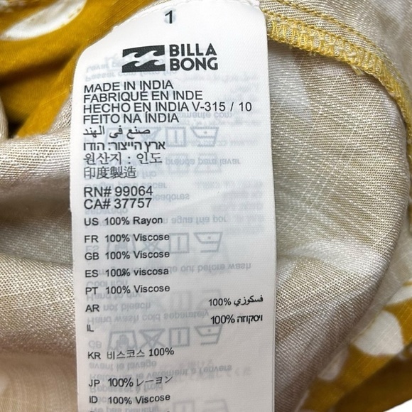 Billabong Sincerely Jules Life On Hold Top - Picture 13 of 15